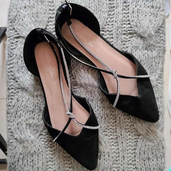 Embellished Faux Suede Pumps - Picture 6 of 16